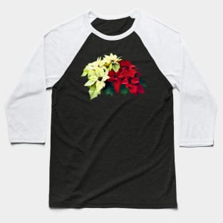 Bouquet of Red and Yellow Poinsettia Baseball T-Shirt